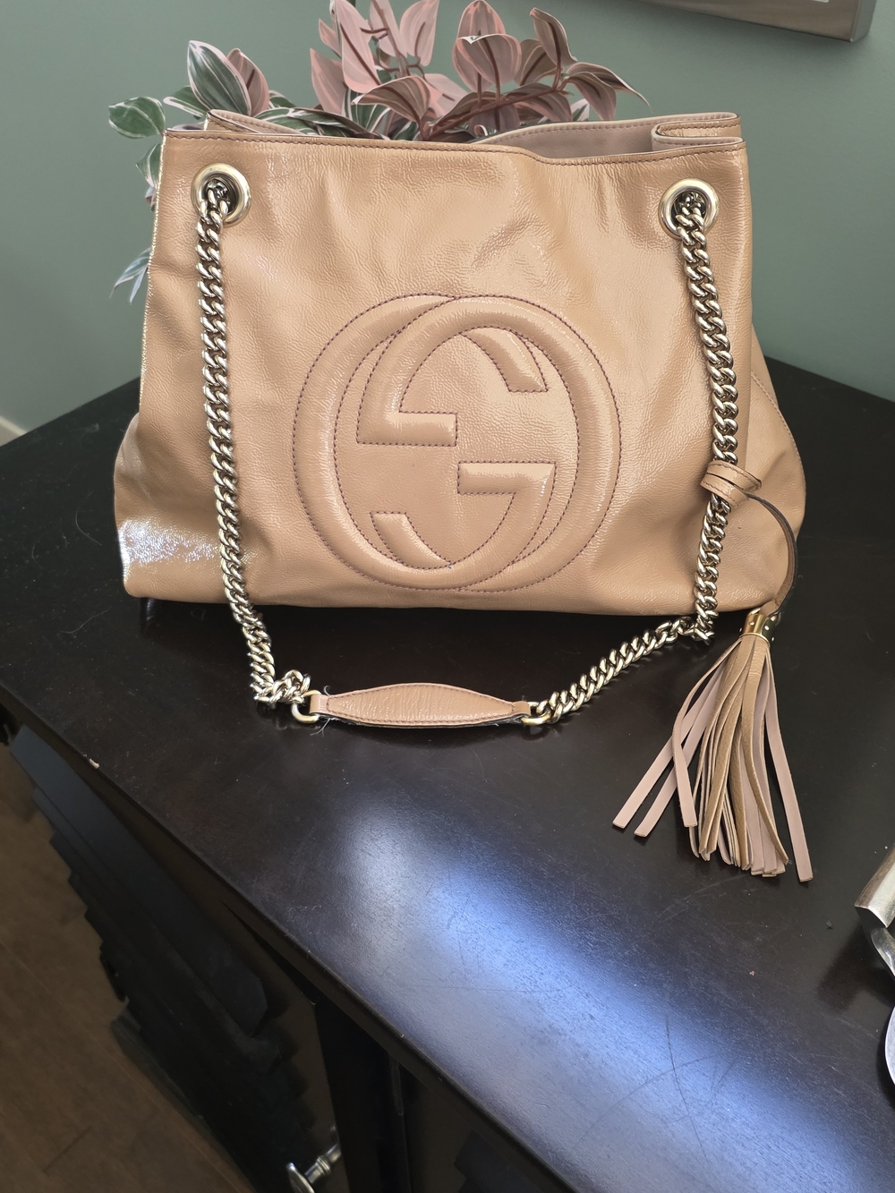 Gucci Soho Soft Leather Tote with Tassel
